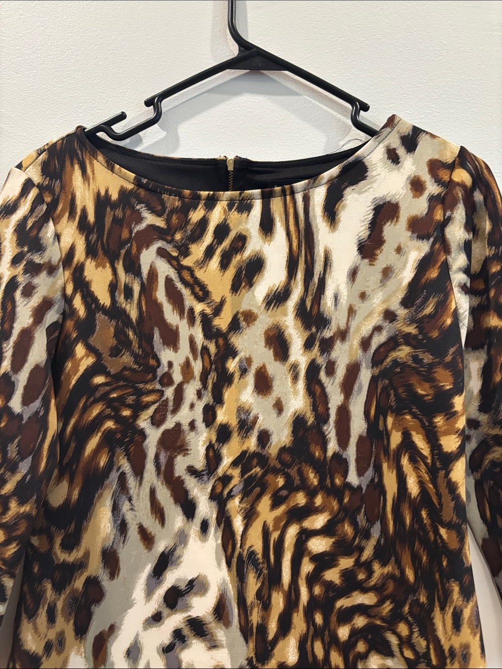 Bold Animal Print Shift Dress